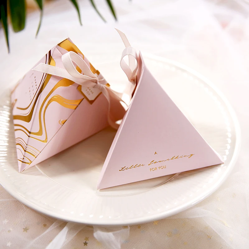 Золотая коническая мраморная Свадебная коробочка для сладостей коробки для подарков вечерние сумки для свадебной вечеринки конфетные коробки для свадебного украшения