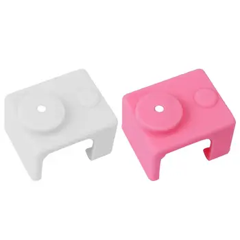 

High Temperature Protection Silicone Case Cover Part Sleeve Skin 24*24*20mm for V6 Aluminum Heating Block 3D Printer Accessories