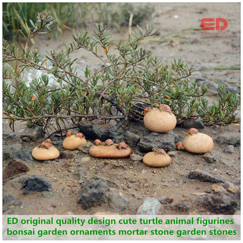Compare Prices On Stone Garden Ornaments Animals Online Ping 6pcs Seted Original Quality Design Cute Turtle Animal Figurines Bonsai Garden Ornaments Mortar Stone