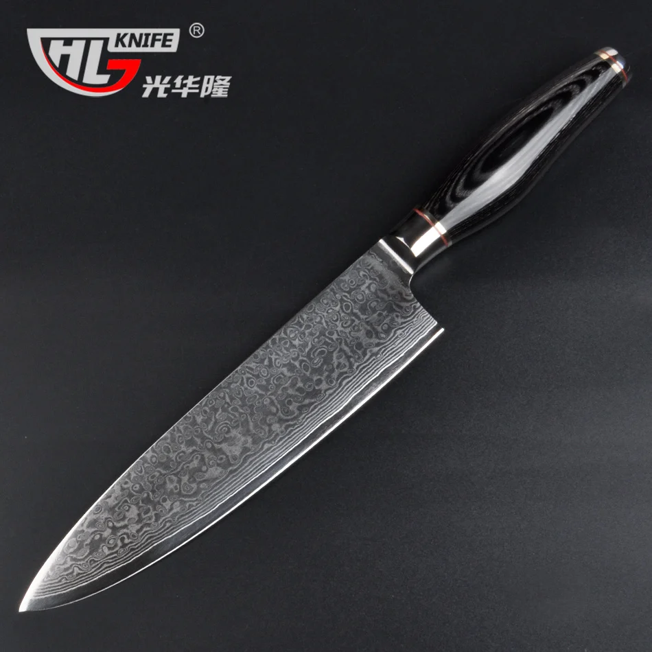 Oussirro нож 8 дюймов Набор ножей поварской нож cuchillo cocina японский Фруктовый нож дамасская сталь facas artesanais