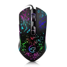 USB Проводная оптическая Механическая игровая мышь, Регулируемая 3200 dpi, компьютерная мышь для ПК, ноутбука, Windows 2000 XP Win7 Win8