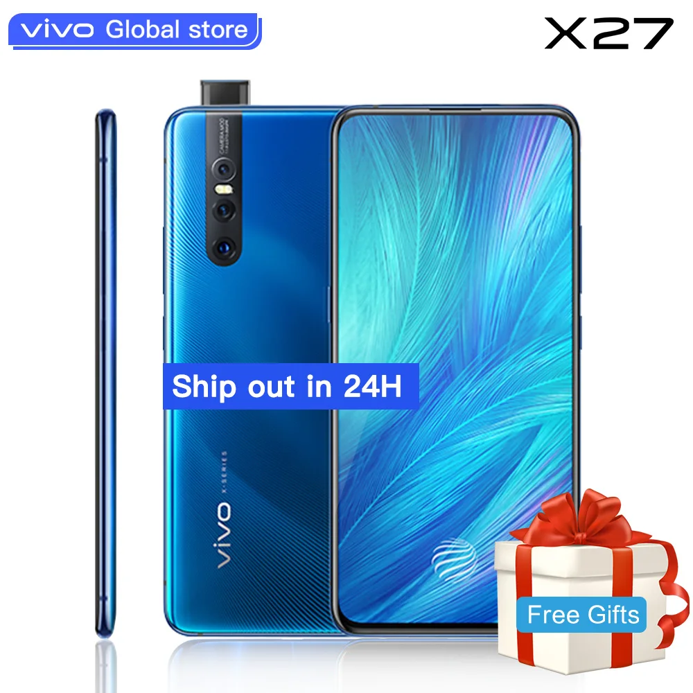 

Authorized vivo celular X27 Mobile Phone Snapdragon 710 48.0MP Elevating Amazing Camera 4000mAh 8GB+256GB Cellphone