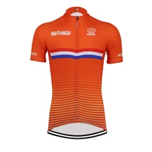 Горячая классическая ретро новая голландская велосипедная Джерси велосипедная дорожная гоночная команда шоссейная гонка короткий топ оранжевый велосипедная одежда гоночная одежда