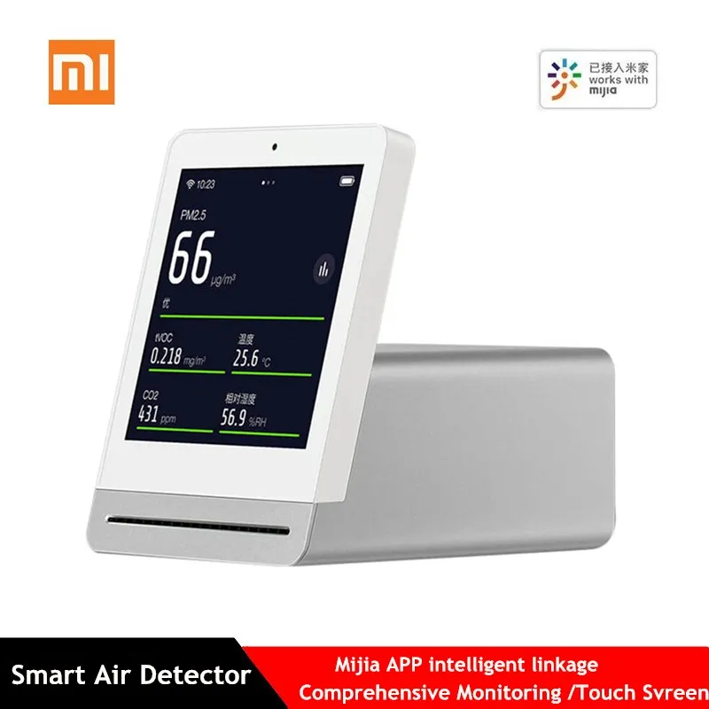 

Xiaomi Touch Screen Smart Air Detector High-precision Sensor Comprehensive Monitoring Support Mijia APP intelligent linkage