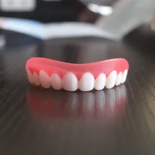 Professional Perfect Smile Veneers Silicone Upper Teeth Teeth Whitening Denture Braces Dental Protectors for Unisex Professional Perfect Smile Veneers Silicone Upper Teeth Teeth Whitening Denture Braces Dental Protectors for Unisex