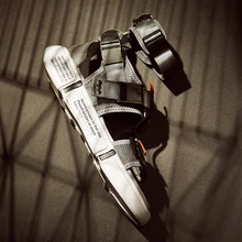 Times/Новинка, мужские пляжные сандалии в римском стиле, коллекция года, летняя Мужская Уличная обувь в римском стиле, мужская повседневная обувь