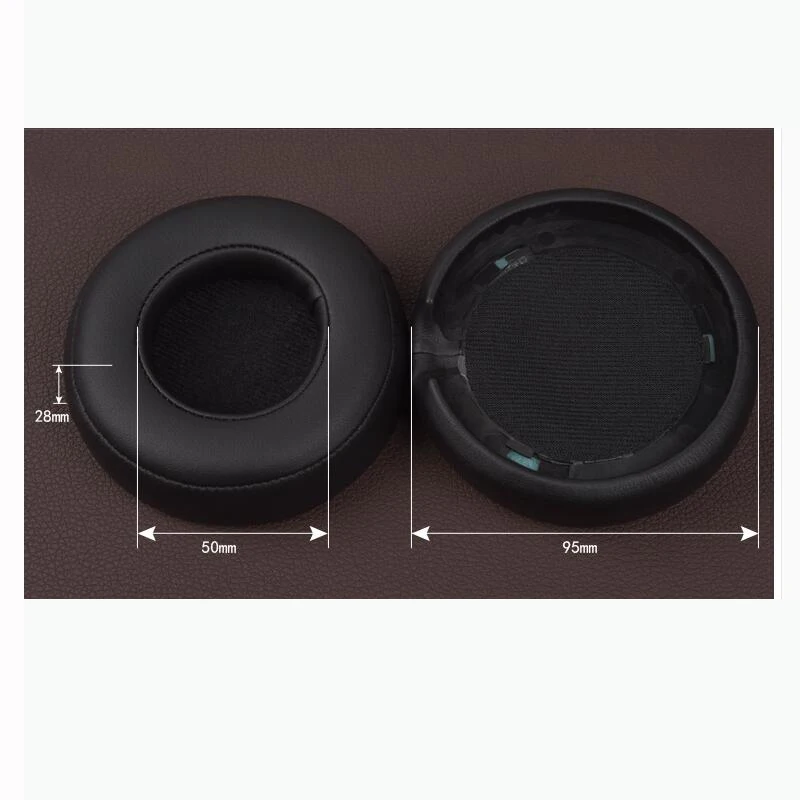 2pcs pairs Leather Headphone Foam For Monster Beats by dre pro headset ear pads Sponge cushion Earbud Replacement Covers
