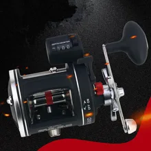 Океанский рыболовный барабан приманка литейная катушка ACL цифровой дисплей глубина отсчета колеса гладкая Лягушка приманка из нержавеющей стали Подшипник Левый и правый