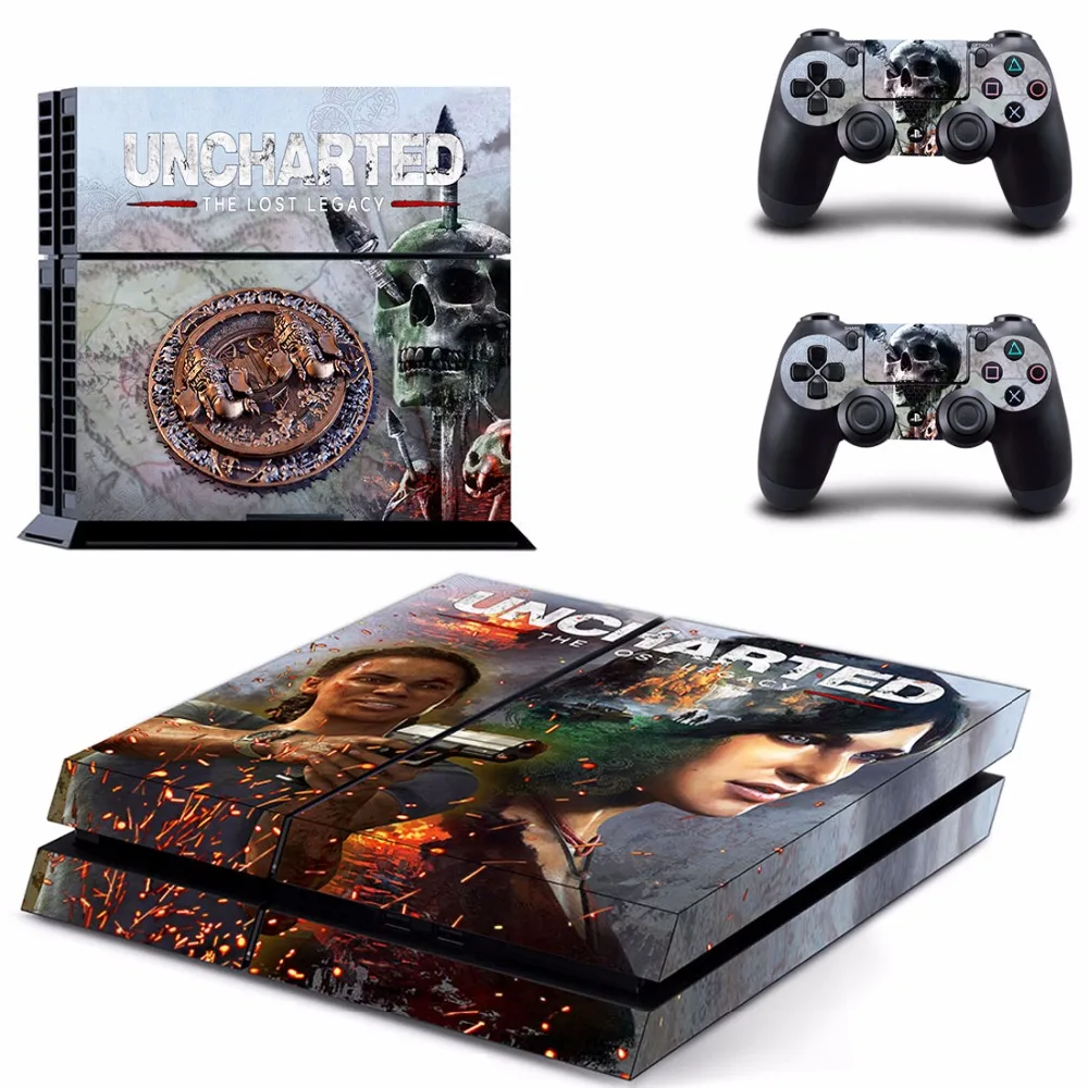 Uncharted The Lost Legacy PS4 кожи Стикеры наклейка для Sony Игровые приставки 4 консоли и 2