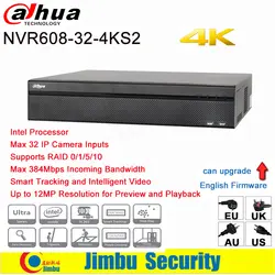 Dahua NVR 4 К 32 канала видео рекордер NVR608-32-4KS2 ультра 4 К H.265 видео рекордер процессор Intel до 12MP Разрешение