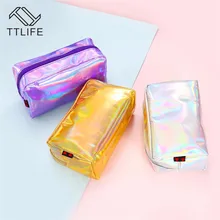 TTLIFE Women Laser Cosmetic Bag Holographic Pencil Case Cosmetic Makeup Pouch Storage Zipper Purse Bag Toiletry Cases For Travel TTLIFE Women Laser Cosmetic Bag Holographic Pencil Case Cosmetic Makeup Pouch Storage Zipper Purse Bag Toiletry Cases For Travel