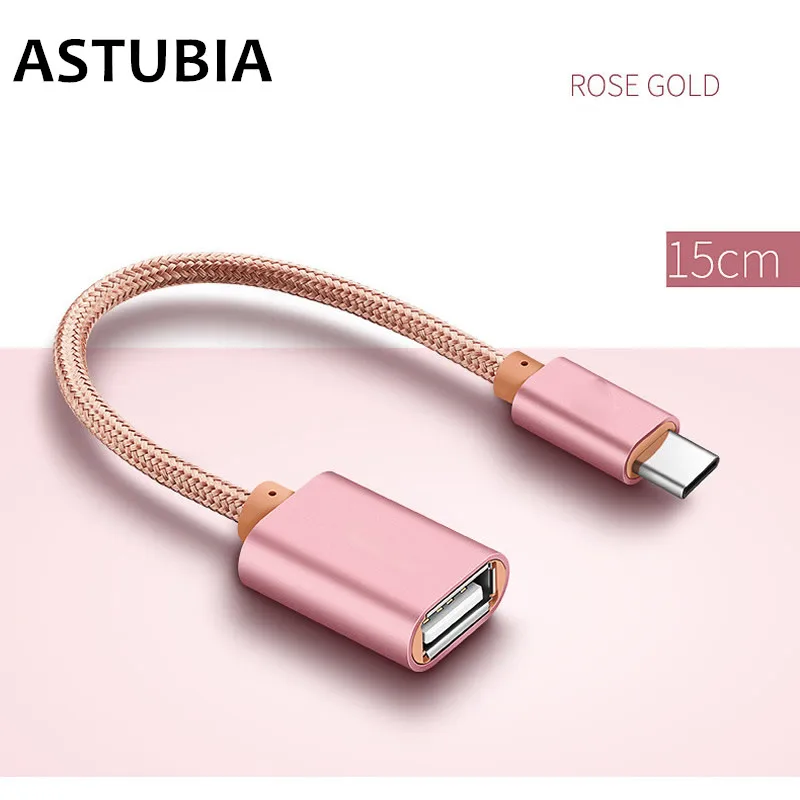 

USB Type C OTG Adapter USB Type C Fast Charging 15cm USB-C Charger Data Cable Converter For Macbook Samsung Xiaomi Huawei Type-C