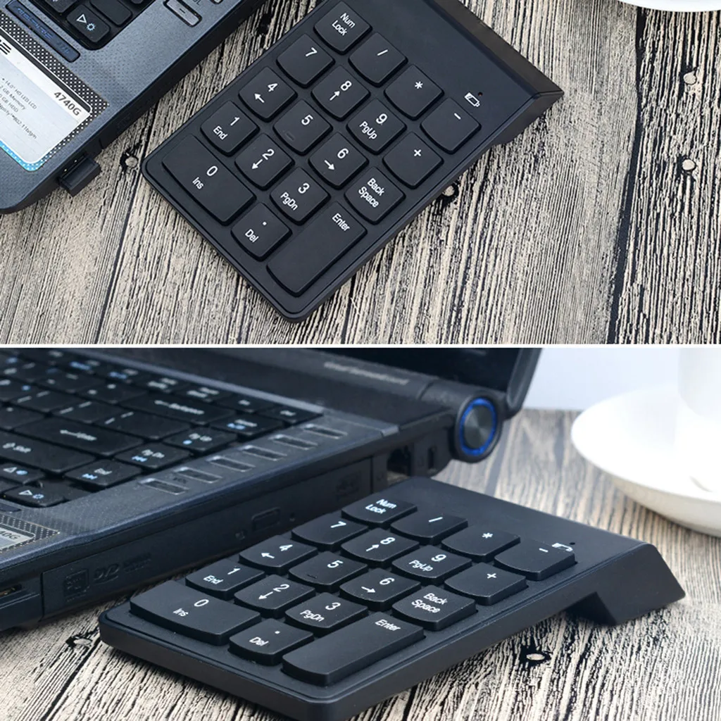 Беспроводная миниатюрная USB клавиатура VOBERRY 2 4 ГГц 18 клавиш цифровая для ПК