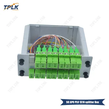 

Free shipping 5pcs/lot SC/APC 1x16 PLC splitter Module 1x16 SC APC PLC Fiber optic Splitter SC APC PLC splitter Box hot sale