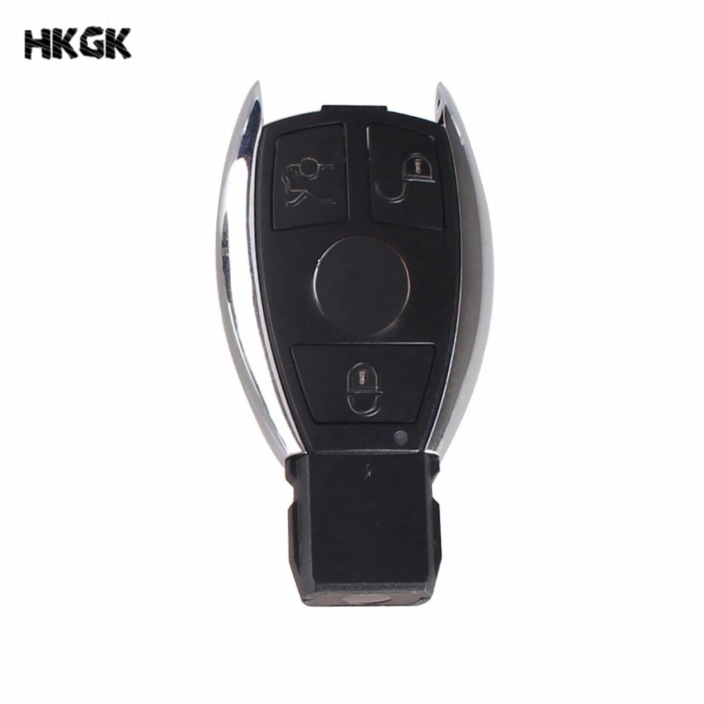 3 button Smart car key shell remote key fob case For Benz W203 W210 W211 AMG W204 C E S CLS CLK CLA SLK Smart Key with blade