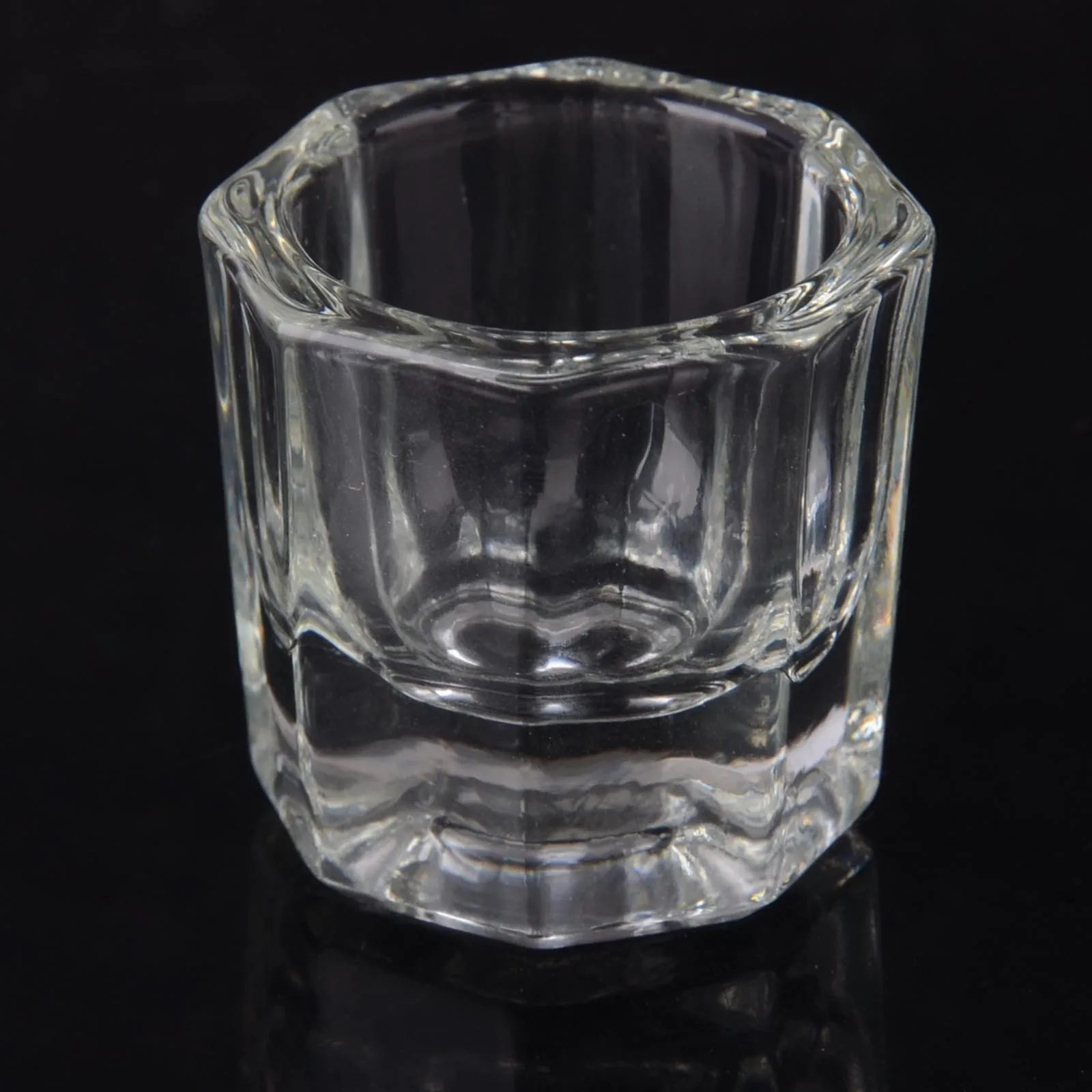 Shellhard 1pc Dappen Dish Manicures Crystal Glass Dappen Dish Cup Nail Art Acrylic For Liquid Powder Tool
