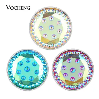 

Vocheng Snap Charms 18mm 5 Colors Acrylic Button Jewelry Vn-716