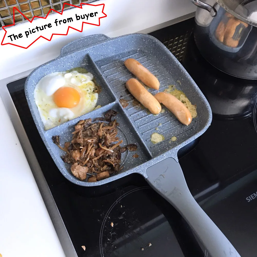 BETOHE многофункциональная антипригарная сковорода 3 в 1 сковорода гриль печь сковорода для еды барбекю тарелки для барбекю фритюрница яйца стейк кастрюля для завтрака