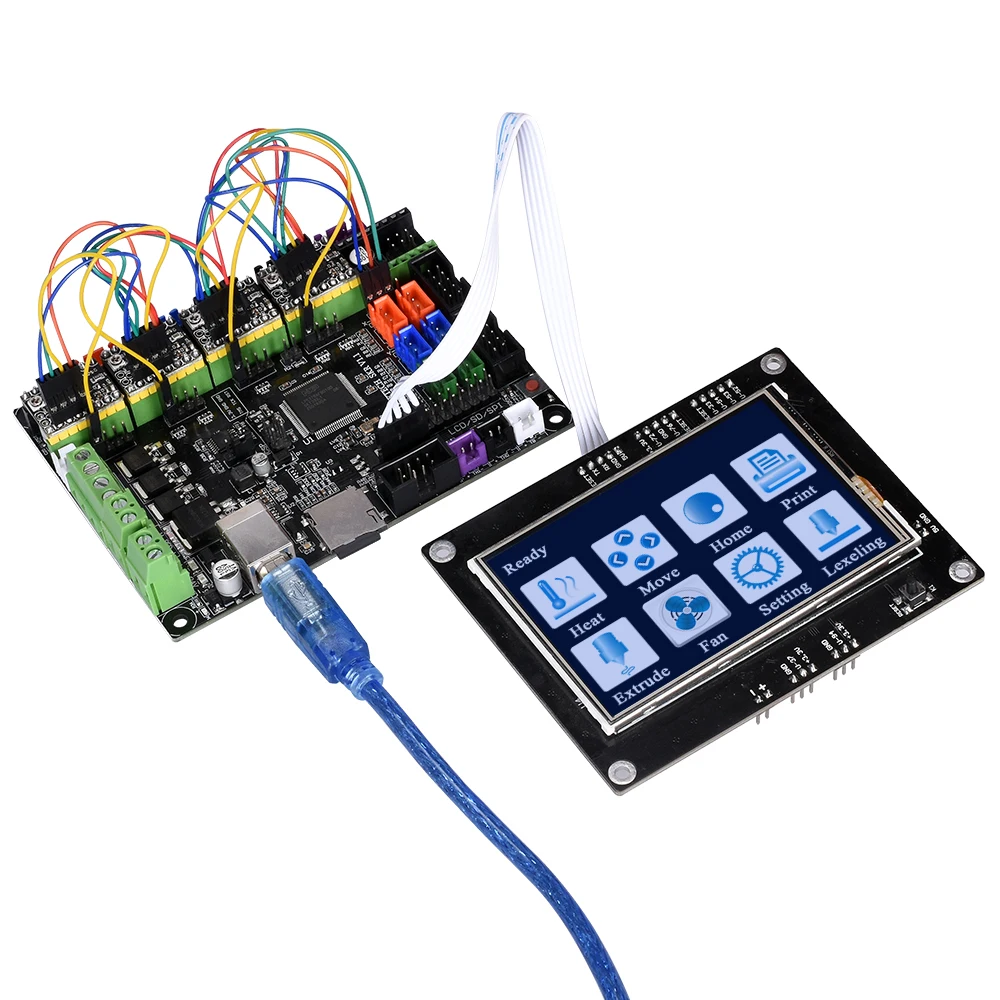BIGTREETECH TFT35 V1.2 التحكم لوحة 3.5 بوصة تعمل باللمس كامل اللون LCD متوافق مع MKS الجنرال V1.4 SKR V1.3 ل 3d طابعة BIGTREETECH TFT35 V1.2 التحكم لوحة 3.5 بوصة تعمل باللمس كامل اللون LCD متوافق مع MKS الجنرال V1.4 SKR V1.3 ل 3d طابعة