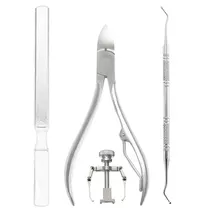 4 шт. пилка для ног ортопедическая для вросших ногтей, педикюра Уход за ногтями на ногах набор инструментов Acronyx вгребание ногтей Onyxis Bunion корректор