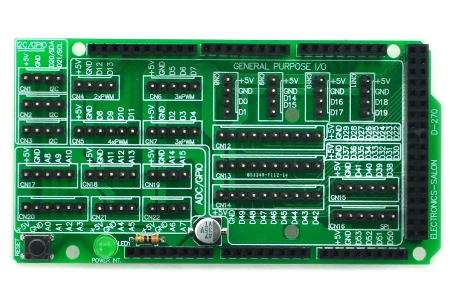 100 шт./лот) ввода/вывода PCB для MEGA 2560 R3 доска наборов "сделай сам"