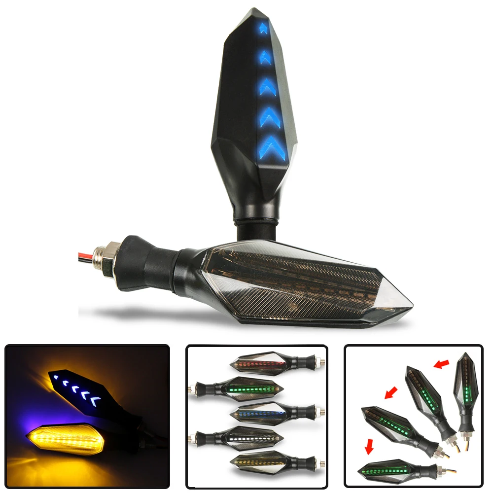 

Motorcycle Turn Signals LED Flashing Brake Stop Arrows Signal Rear Auxiliary light For Suzuki gs 500 GSR 600 750 400 GSXR 1000