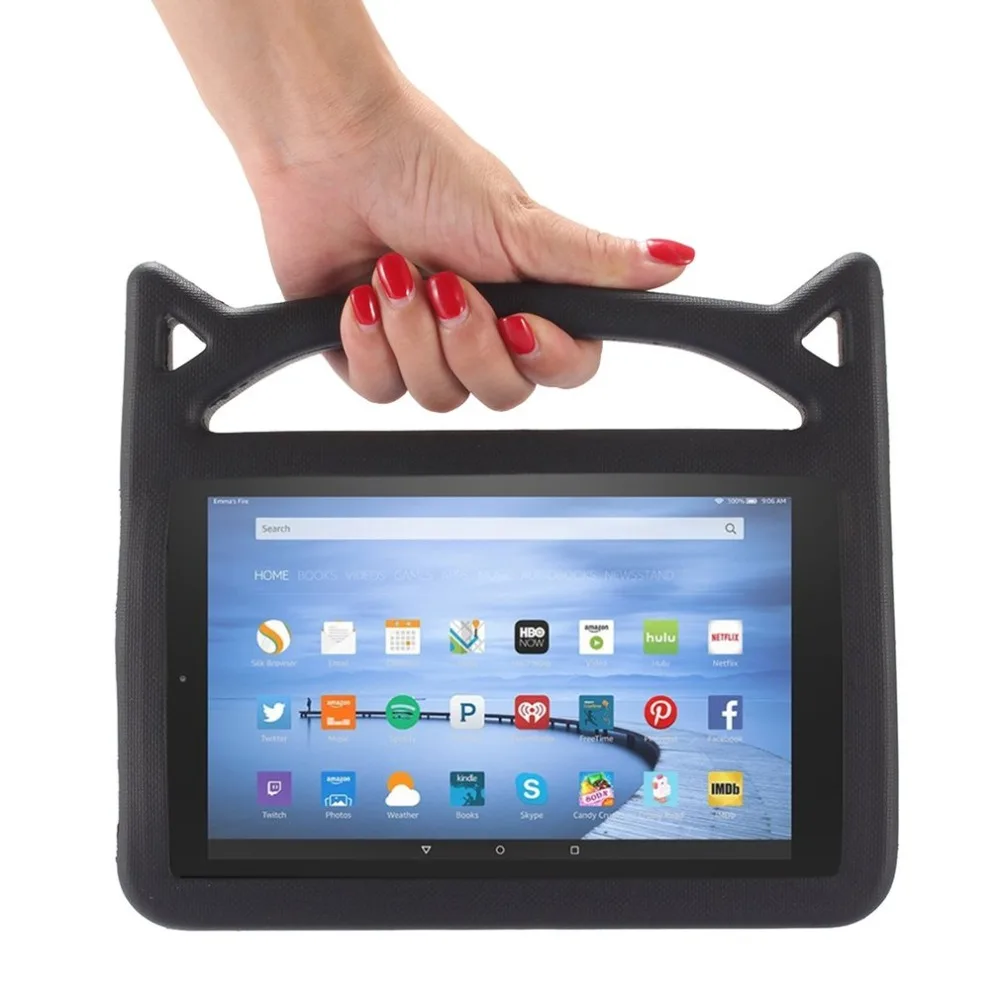

Tablet Case Kids Shock Proof Protective Laptop Case Kid Handle Cover for Kindle Fire 7 inch Table Colorful Cover Table 2015 2017
