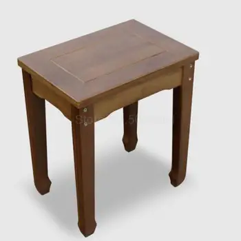 

Creative Fashion Table Stool Nanzhu Contracted And Contemporary Household Long Bench Stool Wood Square Stool Leisure Stool
