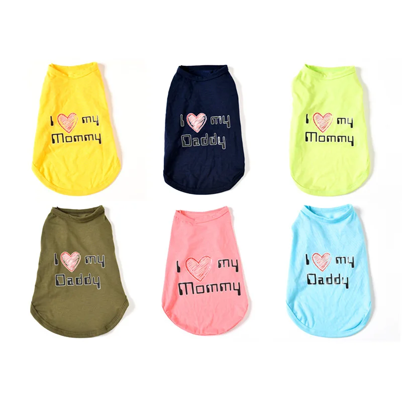 Summer Pet Clothes Breathable For Small Medium Dogs Cat 100%Cotton Soft Cmofortable Dog Vest Ropa Perro | Дом и сад