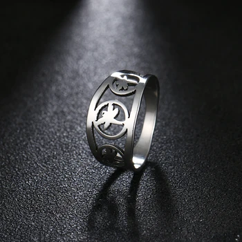 

DOTIFI 316L Stainless Steel Rings For Women Dragonfly Engagement Wedding Ring Jewelry