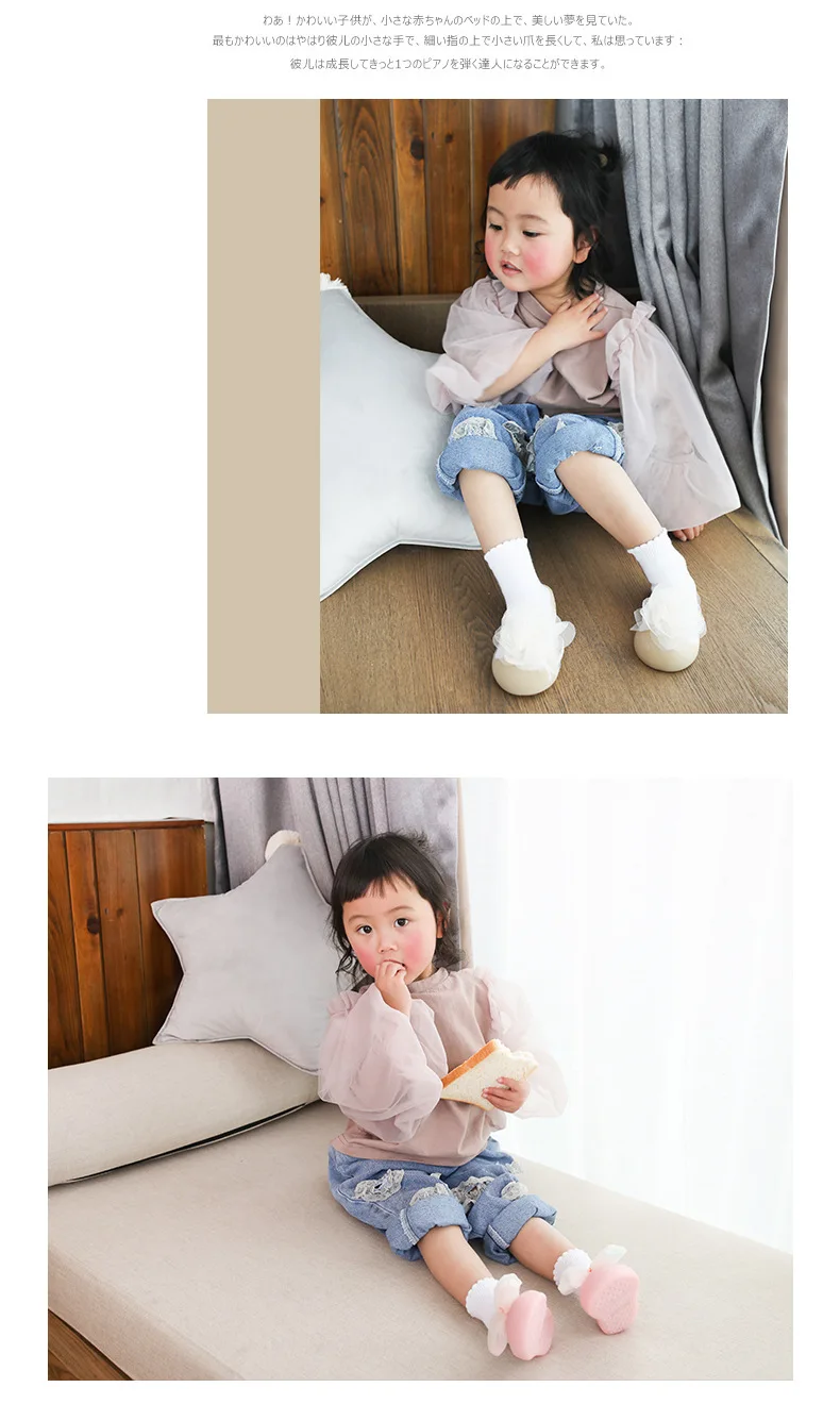Kids Baby Boy Indoor Socks Anti Slip Warm Winter Shoes Sock with Rubber Soles  bebe Lace Bow slippers walker soft shoes boy girls Anti-skid Soft  Shoes Socks (11)