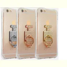 Умный держатель для бутылки духов для мобильного телефона, Круглый держатель 360 с кольцом, подставка для пальца, универсальный держатель для мобильного телефона, металлический держатель для пальца