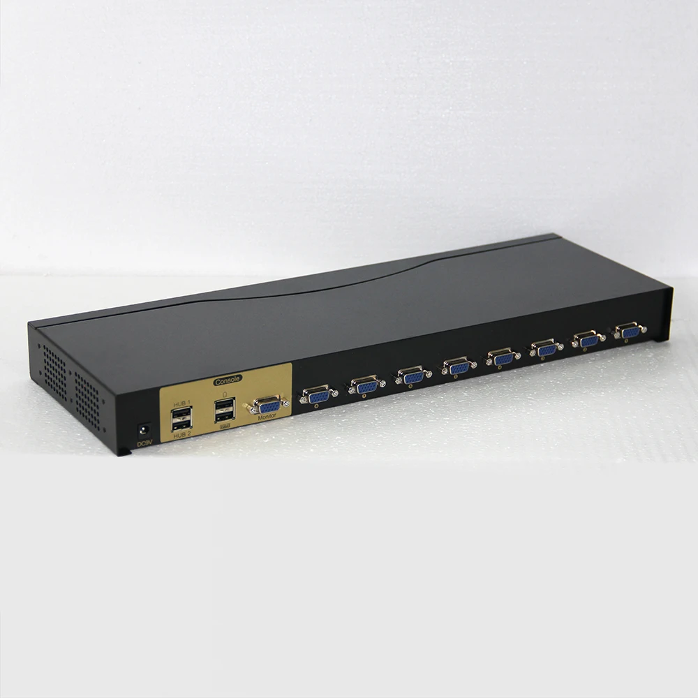 Charmvision UK801R 8 портов KVM переключатель USB Компьютерный коммутатор в стойку 4 USB 2,0 одновременно пульт дистанционного управления 8 шт. kvm КАБЕЛЬ