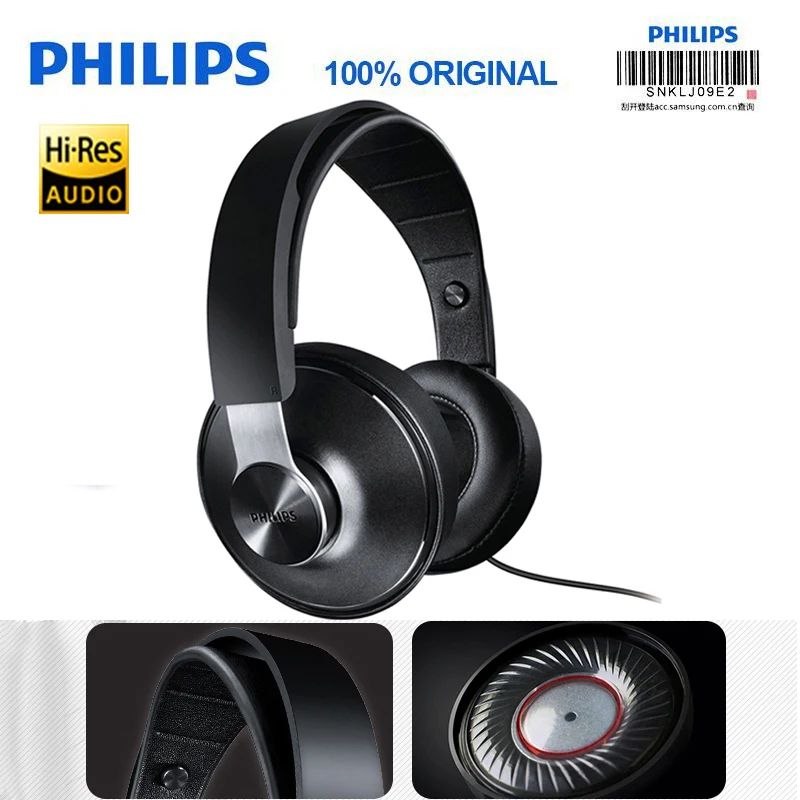 Philips SHP8000 профессиональные наушники-вкладыши компьютер Спорт Музыка Телефон сабвуфер универсальный для Xiaomi официальная проверка