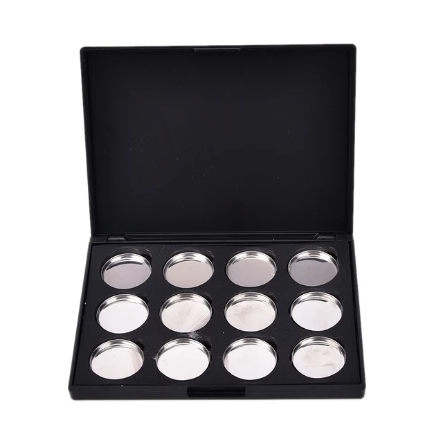 Buy 12 PCS DIY Empty Eyeshadow Concealer Aluminum Pans With Palette