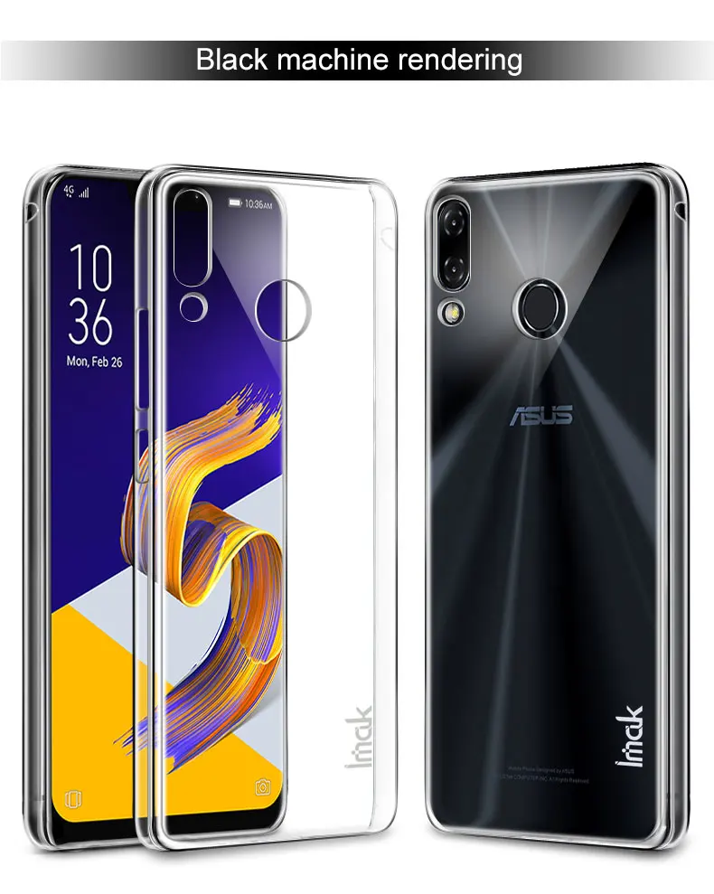 Чехол IMAK для Asus Zenfone 5 5z ZE620KL прозрачный хрустальный твердый пластиковый чехол на заднюю панель СПС Asus Zenfone 5 5z ZE620KL ZS620KL чехол