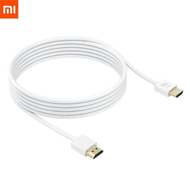 Оригинальный HDMI кабель Xiaomi к 3 м 1 5 4K HD с поддержкой 3D 24K позолоченный штекер 18