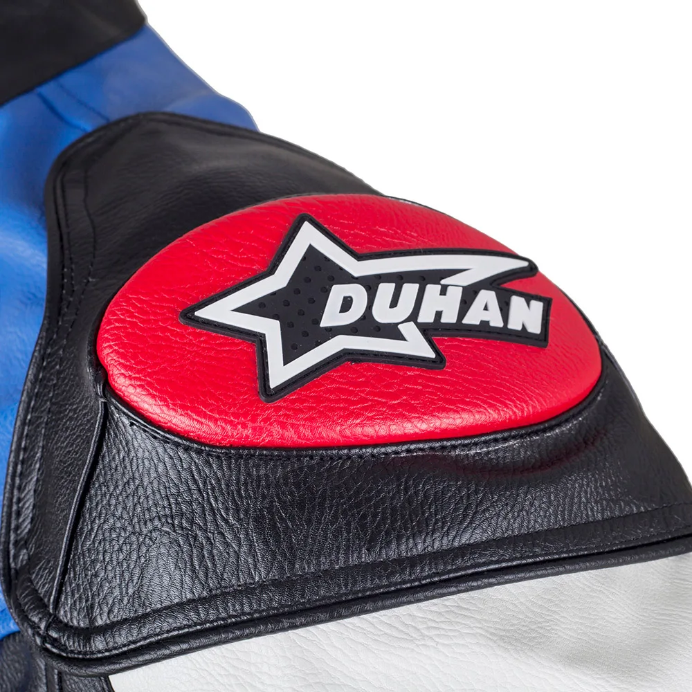 Duhan Repsol Motocross Jackets PU Leather Motorbike Racing Jacket Windproof with 5pcs protectors
