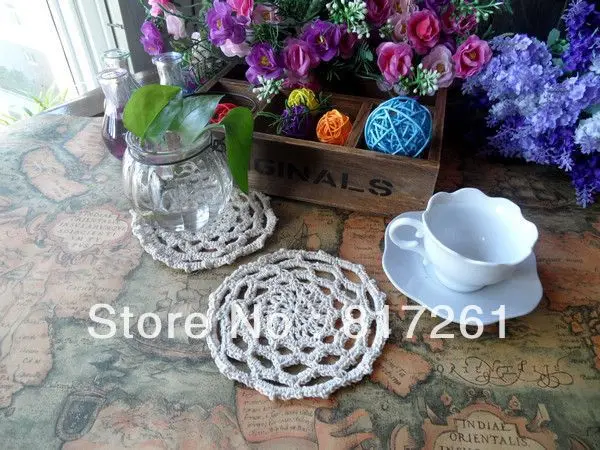 В европейском стиле 30 фото бежевая салфетка ручной работы doily placemat украшение coaster подкладка для кофейного столика коврик кружева