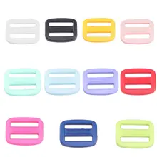 10 шт. 20 мм/0.79in Смола кривая Tri-Glide слайдер регулируемые пряжки ремни лямки милые конфеты цвета мини пряжка Кнопка домашний инструмент