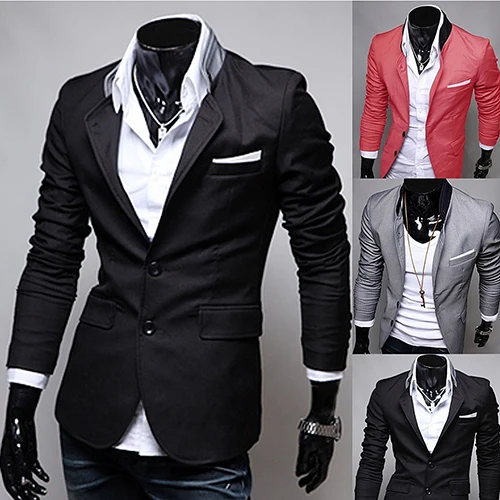 

Men's Fashion Spring Autumn Warm Soft Casual Stand-up Collar Business Suit Coat