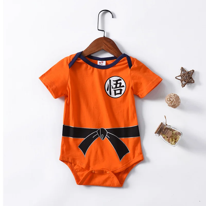 Производитель продает напрямую летняя новая стильная одежда для малышей Костюм для скалолазания из чистого хлопка шаль haoyi - Цвет: Orange monkey