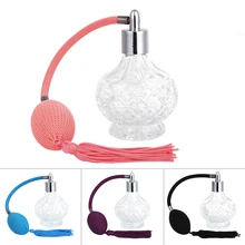 1 шт. Модный женский Винтажный флакон для парфюма, распылитель с длинным распылителем, многоразовые стеклянные бутылки объемом 80 мл