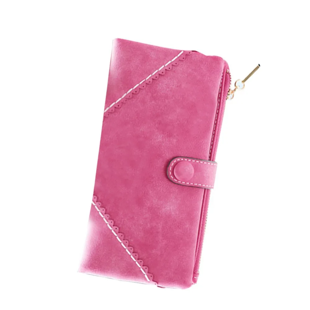 Женский кожаный кошелек на кнопках длинный модный|purse ladies|fashion purseclutch purse |