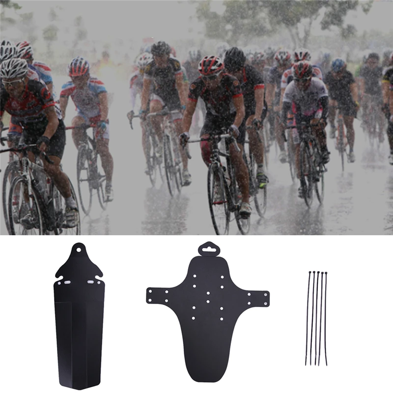 Ultra Lightweight Black Bicycle Mudguard High Quality Bike Mudguard Perfect Front And Rear Bicycle Mudguard Set