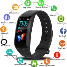 2019 LIGE New Smart Bracelet 1.14 Large Screen Display Heart Rate Blood Pressure Monitor Smart Band fitness tracker Smart Watch