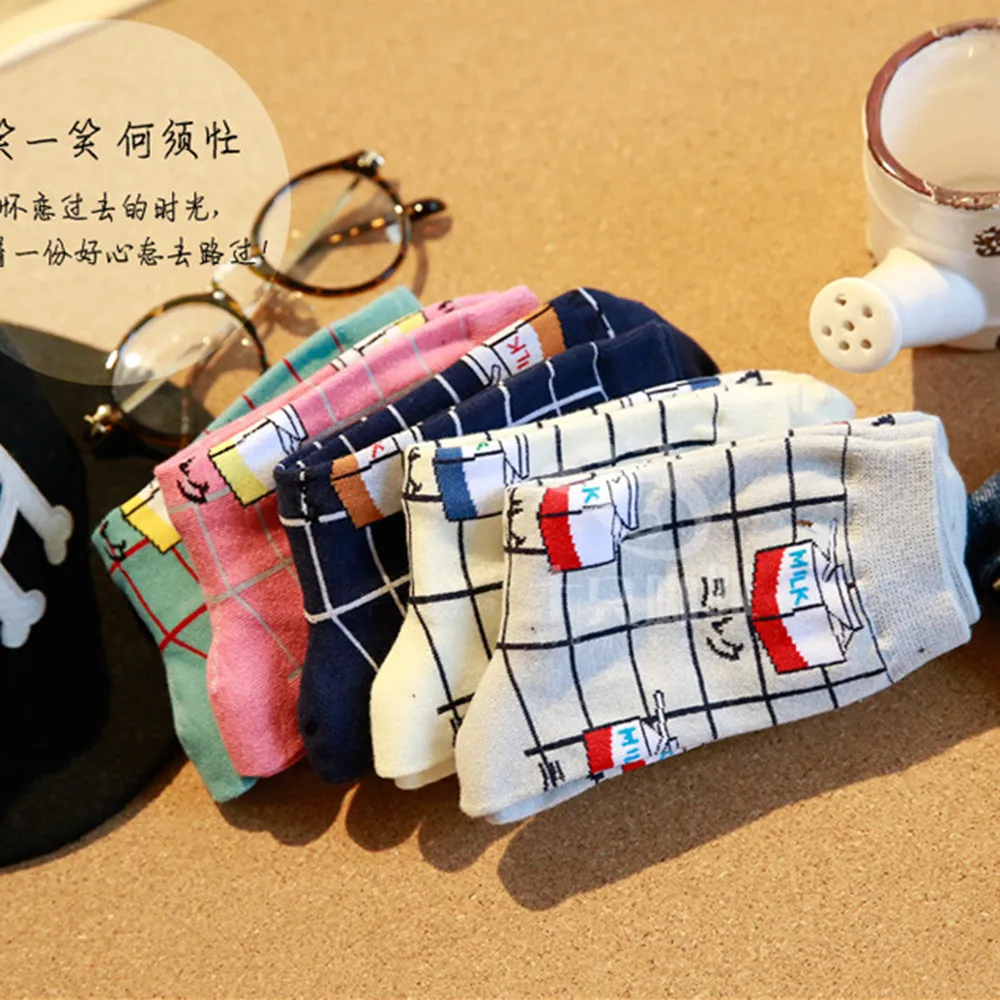 Высококачественные милые элегантные милые хлопковые женские носки в стиле Харадзюку С героями мультфильмов повседневные короткие SocksS-8 с изображением животных