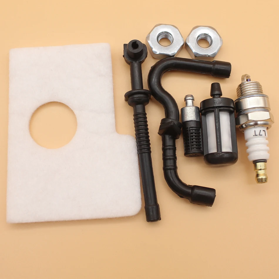 Fuel Oil Hose Air Filter Bar Nuts Kit For STIHL MS170 MS180 MS 170 180