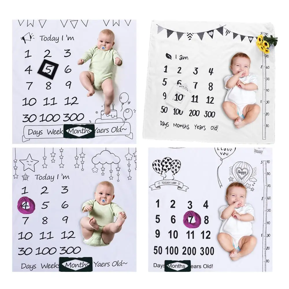 

Baby Photography Blanket Newborn Swaddle Receiving Blankets Stroller Wrap Background Cloth Baby Infant Photo Props