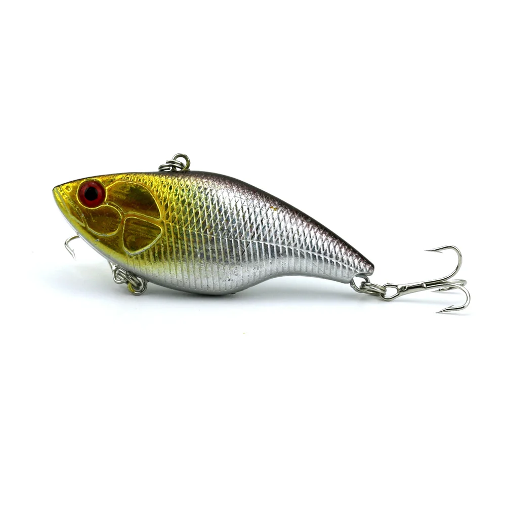 HENGJIA 1PC 7.5CM 18.5G Fishing Bait Treble Hooks Sinking Hard VIB Lures Tackle | Спорт и развлечения
